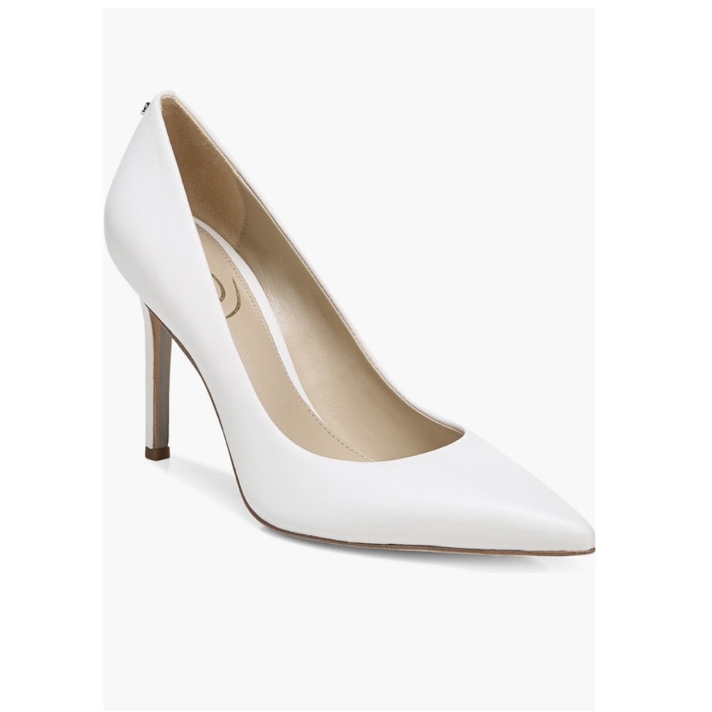 White Sam Edelman Leather Pumps